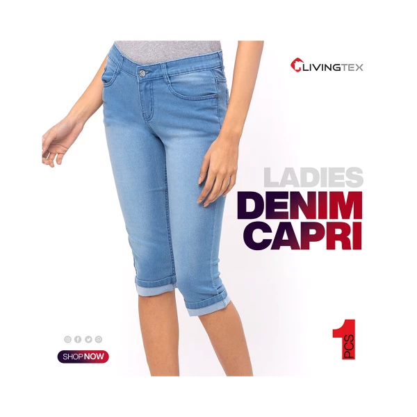 Women's Daily Denim Capri